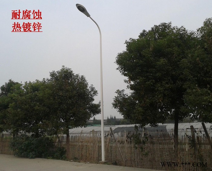 新農(nóng)村6米太陽能路燈 市電農(nóng)村道路燈 LED自彎臂路燈