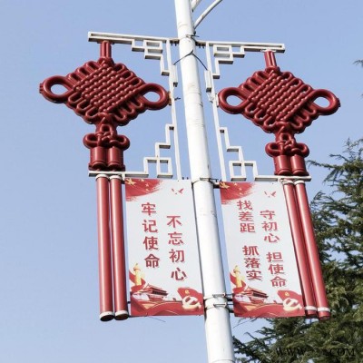 A17燈桿燈箱道旗燈桿燈箱設計太陽能供電雙畫面發光
