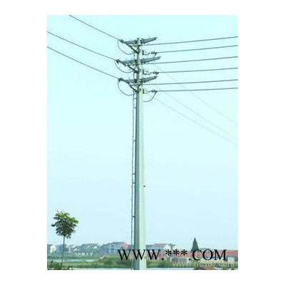 北京昌平10KV電力鋼桿及太陽能路燈桿