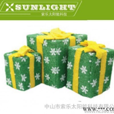 出口太陽(yáng)能圣誕糖果禮盒裝飾燈