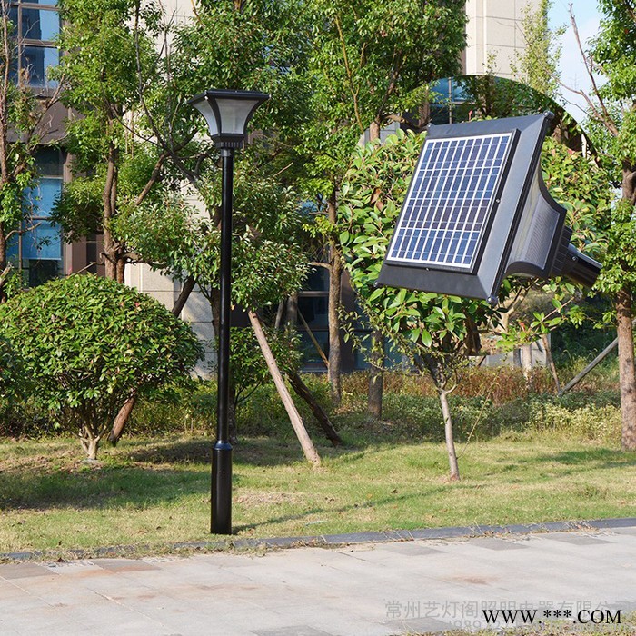 新光達太陽能庭院燈LED10瓦3米太陽能燈戶外防水庭院燈led太陽能路燈景觀燈節能省電戶外燈led路燈廠家