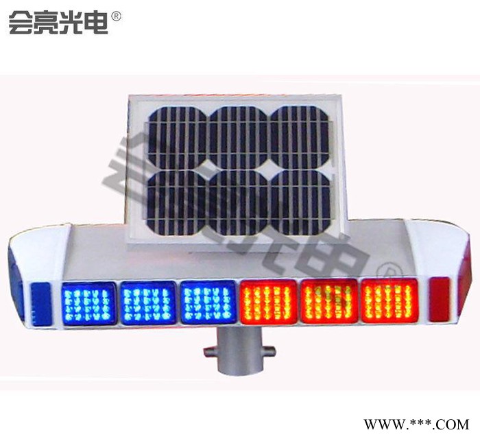 蓄電池太陽(yáng)能爆閃燈 LED交通警示燈 陰雨天閃光燈多閃信號(hào)燈