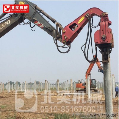 拉森鋼板樁施工機械_北奕機械_【8m樁3分鐘** 光伏樁基
