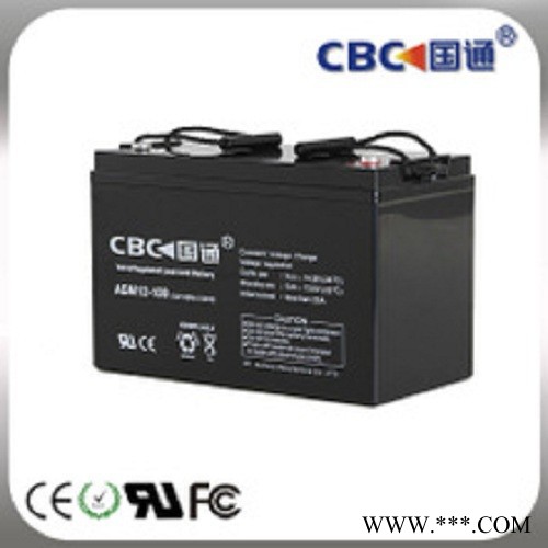 鉛酸蓄電池12V100AH太陽能蓄電池免維護(hù)鉛酸電池CBC國通廠家供應(yīng)