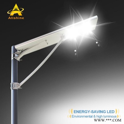深圳工廠直銷 阿里陽光AL-230 LED太陽能路燈30w 一體化太陽能路燈 太陽能庭院燈 太陽能感應燈 鋰電池太陽能燈