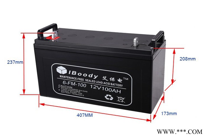 艾保電6-FM-100蓄電池 光伏太陽能鉛酸蓄電池 ups系統蓄電池 12v100ah電池407大殼體 質保三年