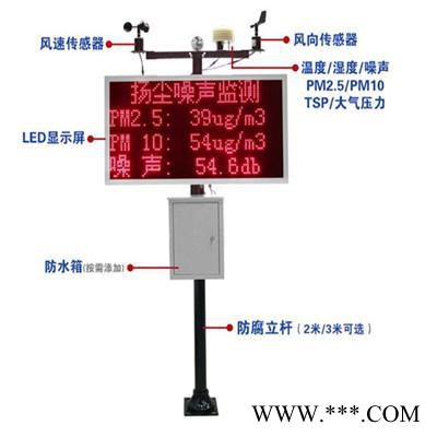 西安建筑工地揚塵噪聲在線監測/揚塵監測儀/揚塵檢測儀/揚塵噪聲在線監測
