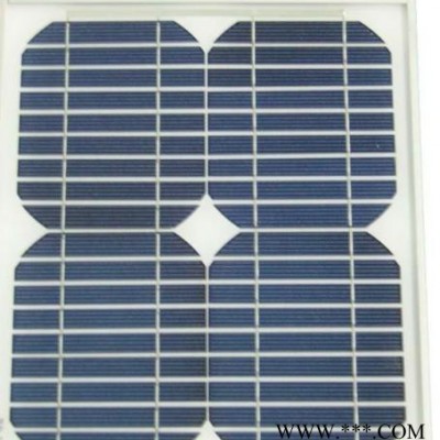 太陽能電池組件10w18V 小太陽能發電板/直流LED燈配太