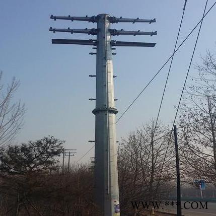 電力鋼桿廠家—供應白旗盛元風力發(fā)電12米10KV電力鋼桿、鋼桿