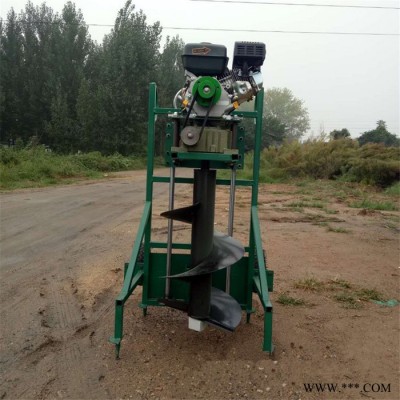 新款光伏發(fā)電鉆坑機 雙人操作植樹挖坑機價格 啟航刨坑機