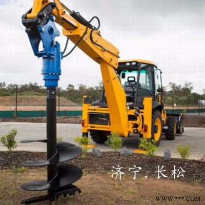 挖機(jī)改螺旋鉆 打地基加長桿螺旋鉆合金螺旋鉆 液壓光伏螺旋鉆