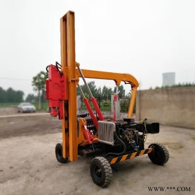 安徽路面圍欄打樁機(jī) 高速公路護(hù)欄打拔機(jī)  太陽(yáng)能光伏打樁機(jī)**款