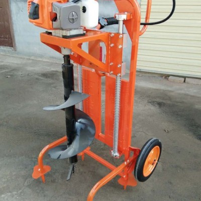 光伏發(fā)電鉆孔機挖坑機 建筑打樁鉆孔機 直銷低價地鉆鉆坑機圖片