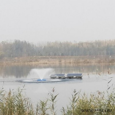 如克供應(yīng)光伏河道新能源曝氣機(jī) 超大流量景觀噴泉曝氣機(jī) 可帶七彩燈光效果
