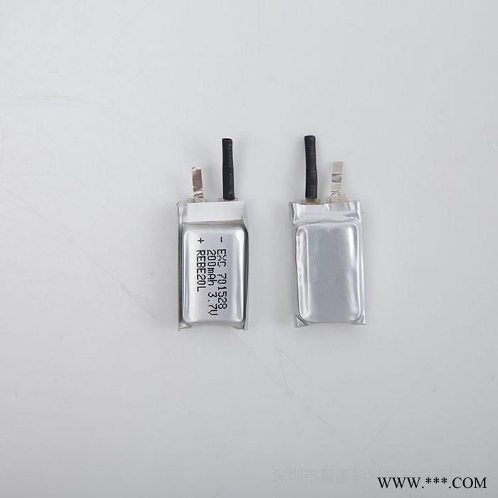 廠家供應200mah 3.7V聚合物鋰電池 701528充電電池