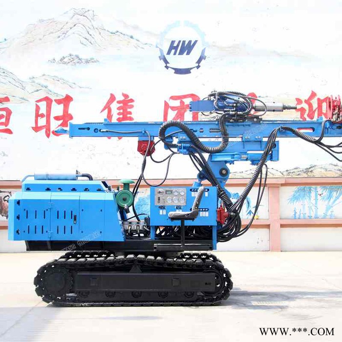 恒旺HWD320 光伏打樁機履帶山地螺旋護欄打樁
