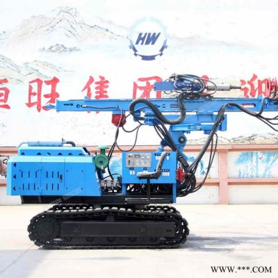 恒旺HWD320 光伏打樁機履帶山地螺旋護欄打樁