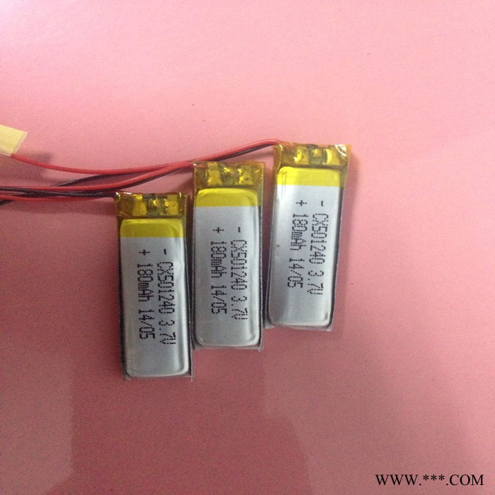 供應**對講機按摩器051240聚合物小鋰電池 錄音筆手表小電池