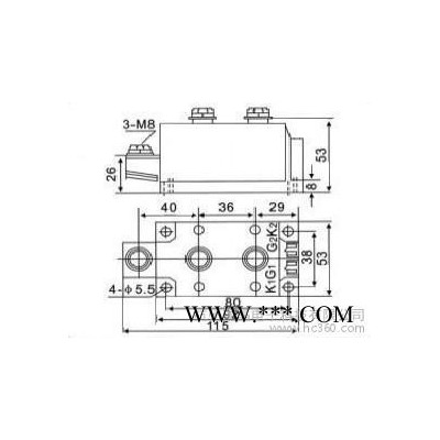 供應(yīng)國(guó)晶科技光伏防反二極管GJMK300A1600V光伏專用防反二極管模塊