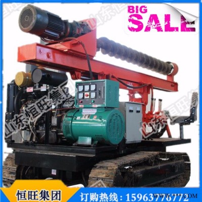 恒旺**HZDX-800L電動螺旋打樁機光伏履帶打樁機