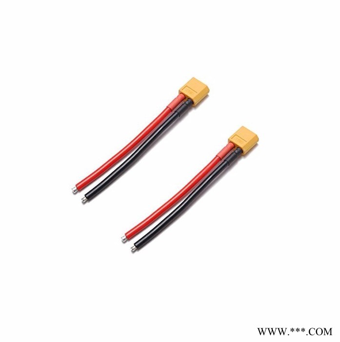 euhobby工廠批發(fā)模型鋰電池線XT60公頭母頭充電轉(zhuǎn)接線14AWG硅膠線100mm