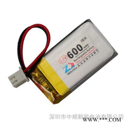 中順芯 3.7V 600mAh 402440聚合物鋰電池