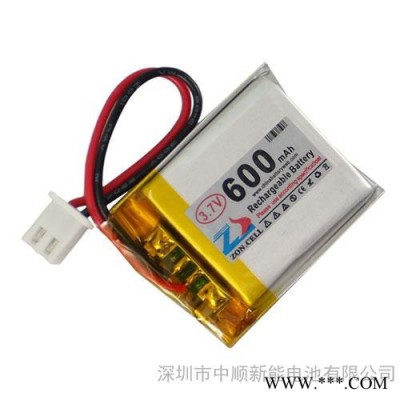 中順芯 3.7V 600mAh 503035聚合物鋰電池