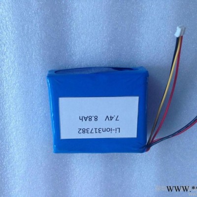供應聚合物鋰電池組7.4V 4000mAh(2S2P)電芯型號615149電子設備
