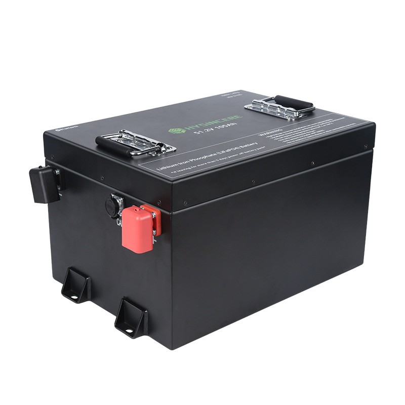 IP67防水51.2V 105Ah高爾夫球車動力磷酸鐵鋰電池帶RS485藍牙app