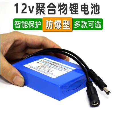 12V聚合物鋰電池組6000mah戶外LED燈監(jiān)控攝像機路郵器后備電源瓶