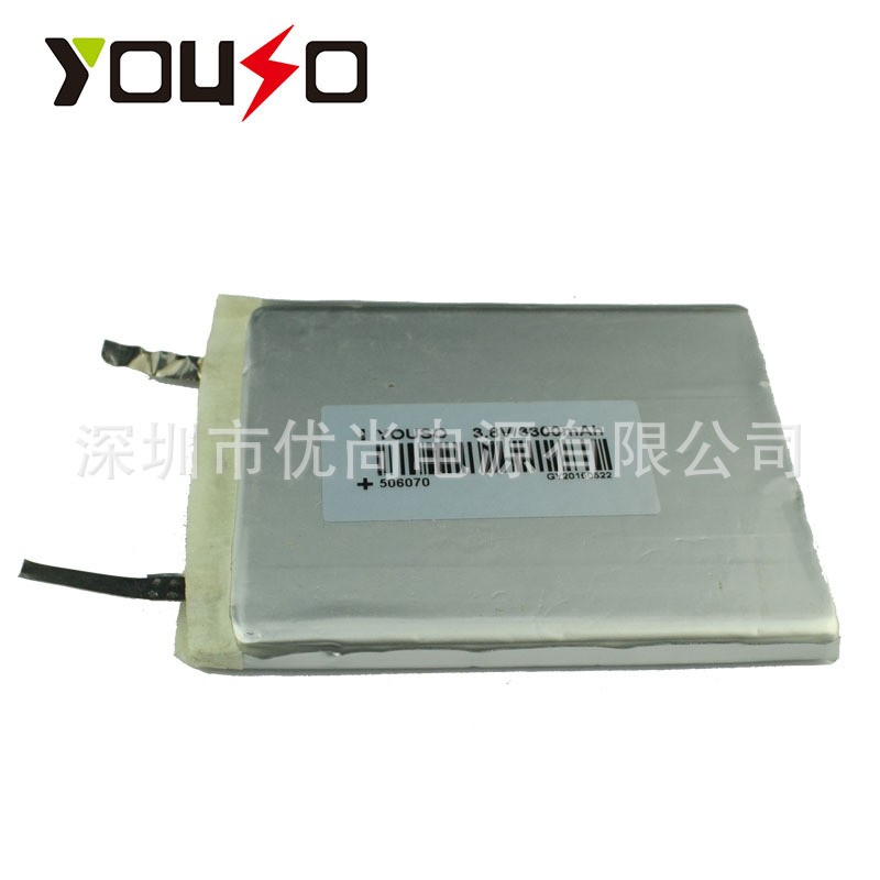 廠家直銷PL506070聚合物鋰電池3.8V 3300mAh移動電源電池手機電池