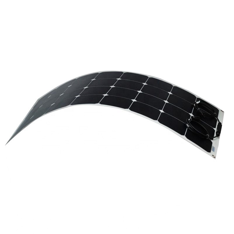 Sunpower100w透明太陽能板半柔性太陽能板用于游艇露營車