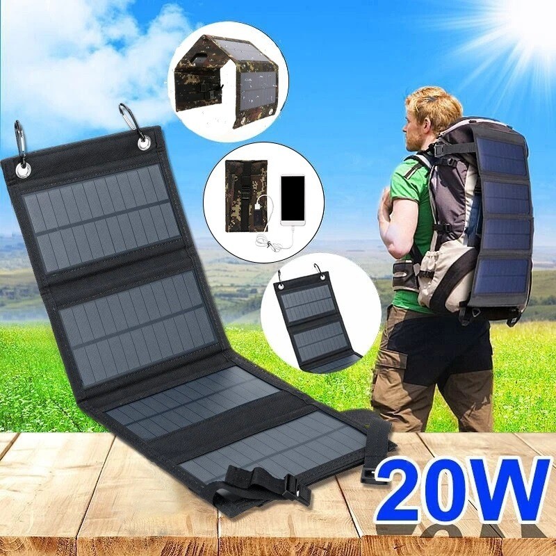 20W 7W 太陽能板充電器 手機 移動電源戶外便攜充電包