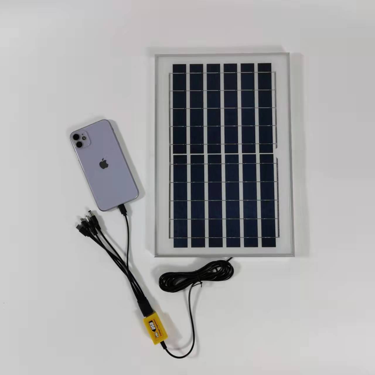 廠家直銷(xiāo)8w6v太陽(yáng)能板 USB穩(wěn)壓器 電盒充各款手機(jī)小系統(tǒng)魚(yú)缸水泵