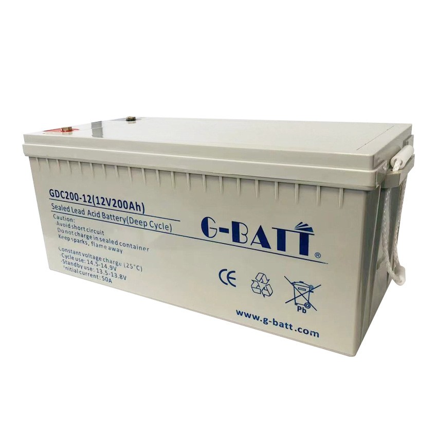 廠家直供12V200AH太陽能風(fēng)能UPS 用鉛酸膠體蓄電池深循環(huán)電池
