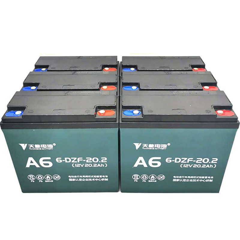 12伏20安蓄電池 6-DZM-20天能電池 48v60v20ah電動自行車蓄電池