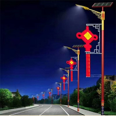 節(jié)日國慶新農(nóng)村建設太陽能路燈 裝飾LED中國結燈籠太陽能燈