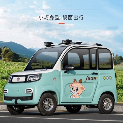 新能源電動(dòng)電瓶四輪雙排載人拉貨越野油電兩用成人低速代步車