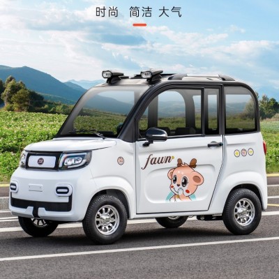 電動(dòng)四輪車家用女士新能源成人上班小型代步車油電兩用電動(dòng)汽車