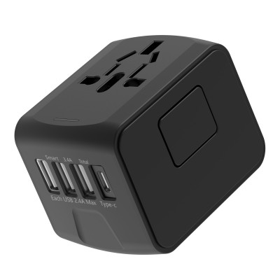 旅行充電器多功能充電座USB帶TypeC多國(guó)通用199T美歐 英澳規(guī)適配器