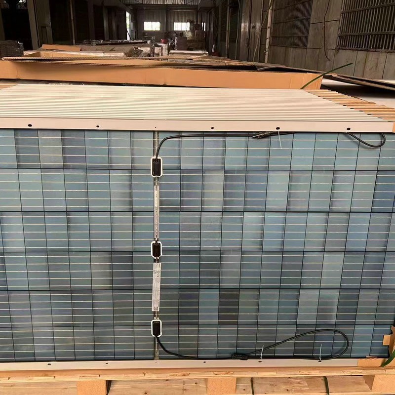 批發晶科405W太陽能電池板單晶光伏發電板大功率太陽能發電板