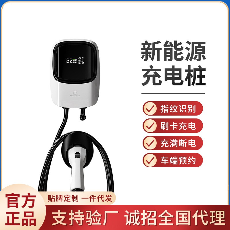 新能源電動(dòng)汽車(chē)充電樁 7kw立柱快充比亞迪特斯拉埃安五菱mini通用