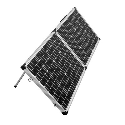100W18V晶硅鋁框折疊太陽能板便攜移動充電板源頭工廠直銷